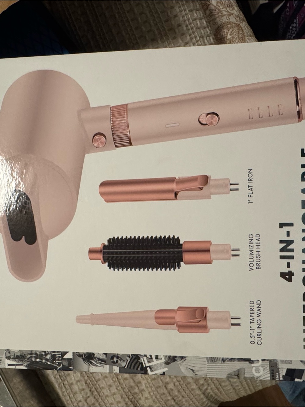 Elle Rose Gold 4-in-1 Interchangeable Hair Styler